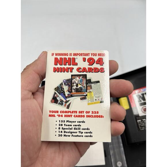 NHL Hockey '94 (Sega Genesis, 1993) Complete CIB ~ Tested & Working - Picture 13 of 16